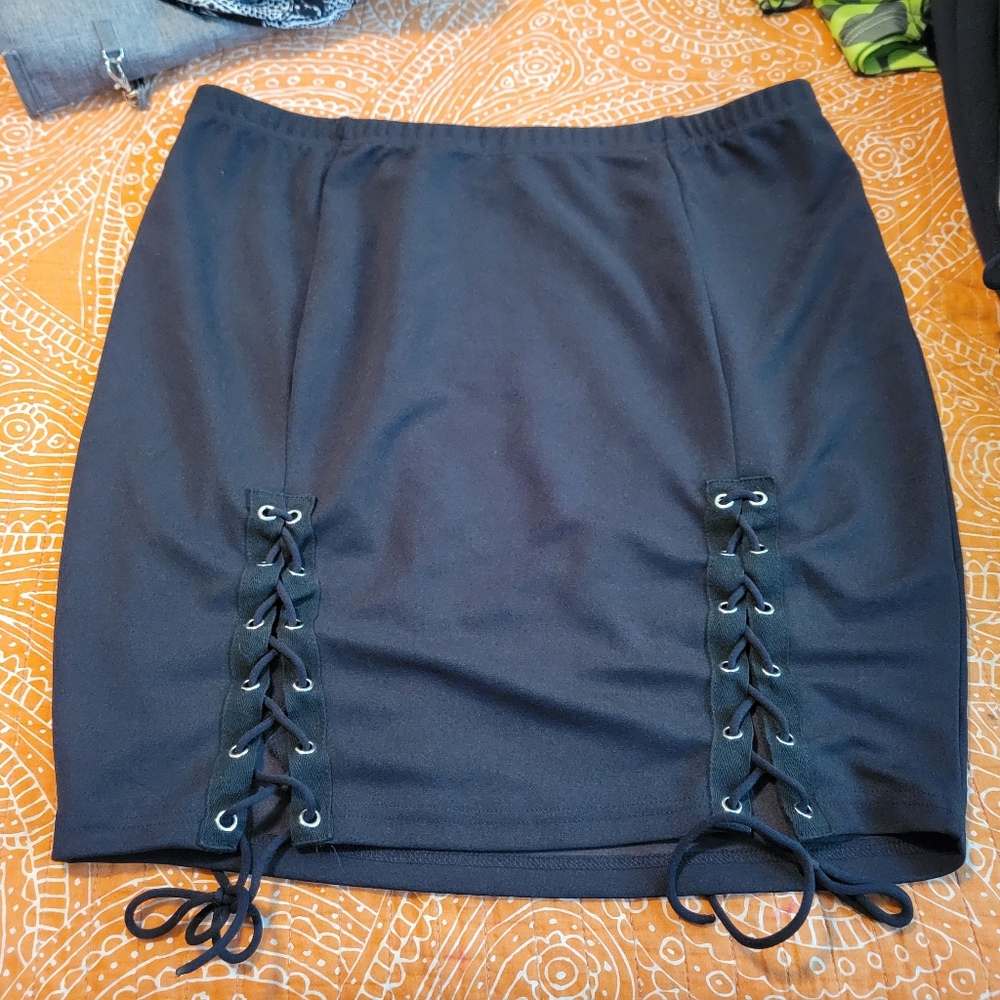 Lace up Skirt